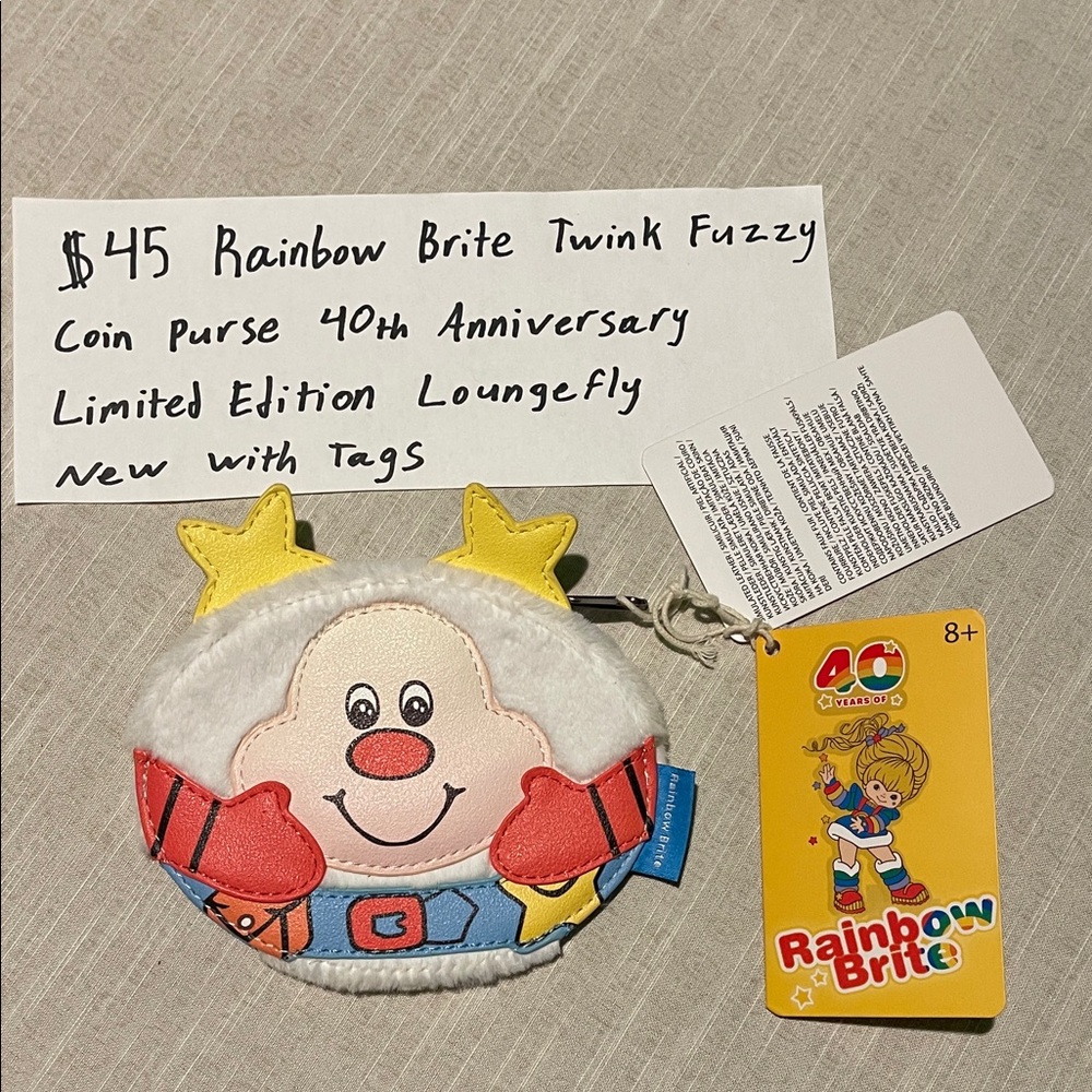 Loungefly, Rainbow Brite Star Coin Purse, 40th Anniversary Limited Edition. NWT